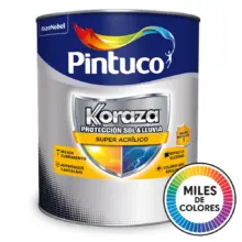 Pintura Koraza Super Acrílico Ext. Multicolor Pintuco 1/4 GL