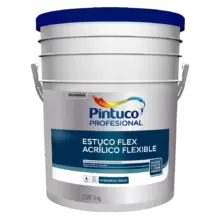 Estucoflex Acrílico Caneca 28 Kg 5 Galones Blanco Pintuco