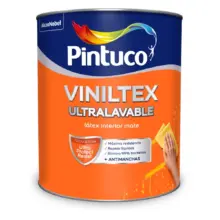 Pintura Viniltex Ultralavable Interior Blanco Pintuco 1/4 GL