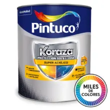 Pintura Koraza Super Acrílico Base Pastel 1 Gl Pintuco