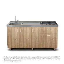 Mueble De Cocina Inferior 3 Prtas 3 Cajones Amber Challenger