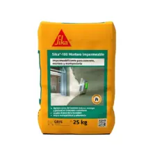 Sika-100 Mortero Recubrimiento Impermeable Cemento Gris 25Kg