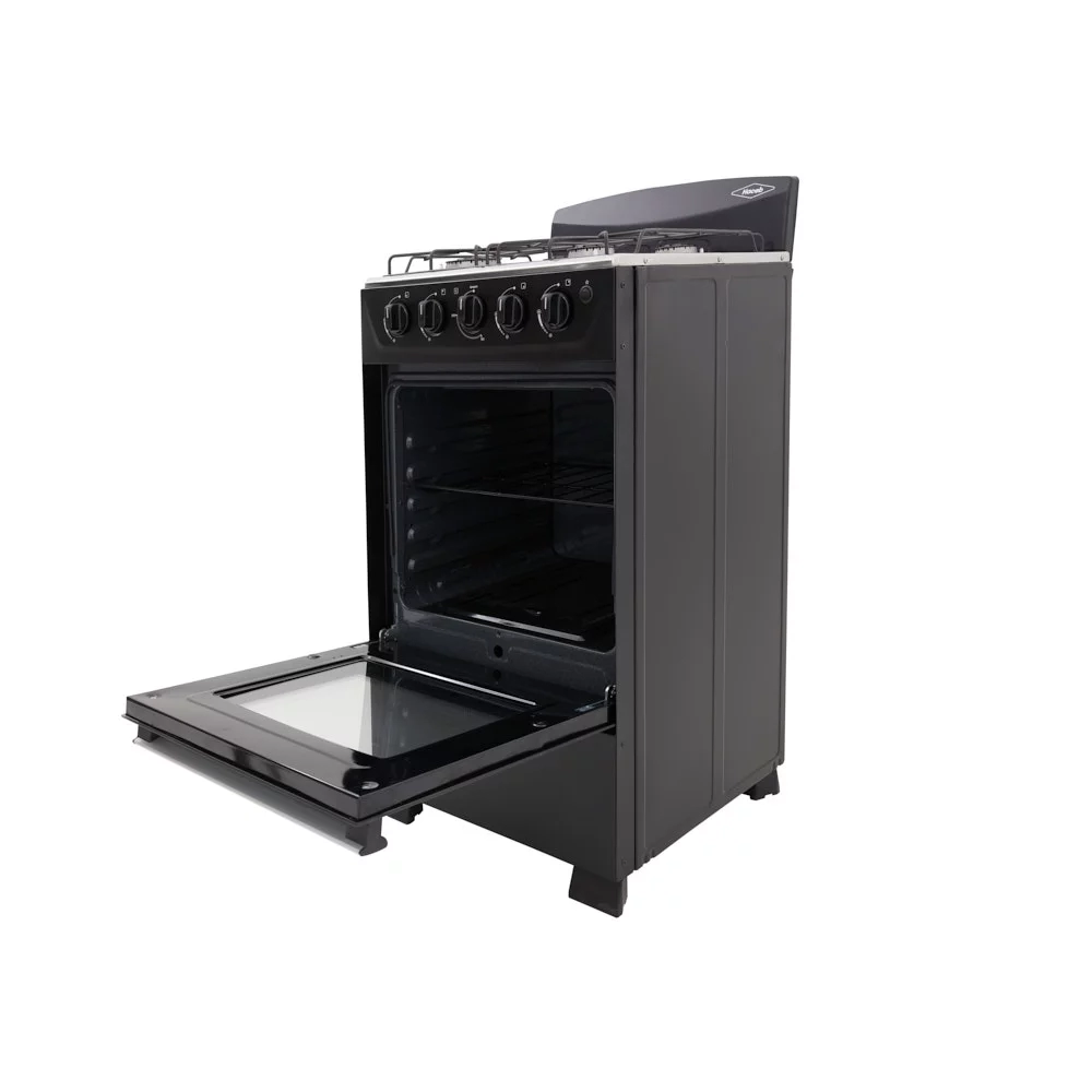 Estufa Con Horno Haceb Romero Gas Natural Torre 50 Cms Negra