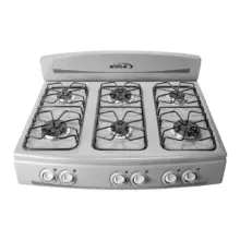 Estufa De Sobreponer Abba 6 Puestos Gas Propano Sg 700-1 G