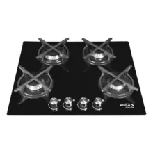 Estufa De Empotrar Abba 4 Puestos Gas Propano Cg 401 V5C N