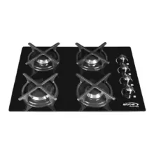 Estufa De Empotrar Abba 4 Puestos Gas Propano Cg 401 V3C N