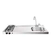 Mesón De Empotrar Abba 2 Puestos Gas Propano Mg 1.2 2Pee D