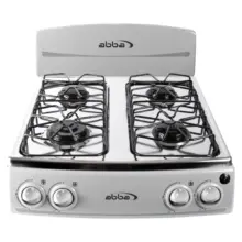 Estufa De Sobreponer Abba 4 Puestos Gas Propano Sg 400-7 Gql
