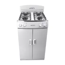 Estufa De Piso Abba 4 Puestos Gas Propano Ab 100-5 G Ql