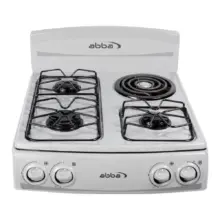 Estufa De Sobreponer Abba 4 Puestos Mixta Gn Sm 400-1N G Ql