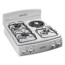 Estufa De Sobreponer Abba 4 Puestos Mixta Glp Sm 400-1 G