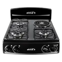 Estufa De Sobreponer Abba 4 Puestos Mixta Gn Sm 400-1N N