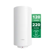 Electric storage water heater by Bosch, 120 L, 220 V, for electric water heating (indicative label)