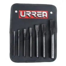 Cinceles Corta Frío Acero 1/4"-3/4" (Jgo. 7 Pzas.) Urrea