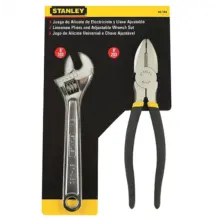 Alicate Universal + Llave Inglesa 8” Stanley 90-164La