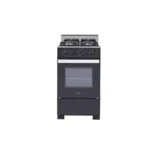 Estufa Romero Cristal Haceb 50 Cm Gas Natural Negra