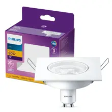 Bombillo Led Luz Blanca Cuadrado 5 W 350 Lm 6500 K Philips