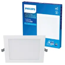 Panel Led Cuadrado De Empotrar 18 W 3000 K 1300 Lm Philips