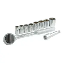 Copas Y Accesorios 3/8" En Rack (Jgo. 10 Pzas) Surtek
