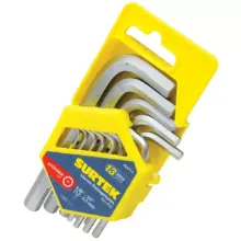Llaves Bristol Tipo"L" Pulgadas (Jgo. 13 Pzas.) Surtek
