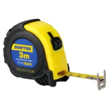 Flexómetro Con Carcasa Anti-Impacto 3 m x 5/8" Surtek