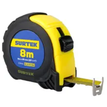 Flexómetro Con Carcasa Anti-Impacto 8 m x 1" Surtek