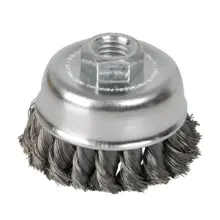 Grata Copa Trenzada Alambre Delgado 3"x 0.35 mm Surtek