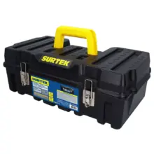 Caja Portaherramientas Plástica Broches Metálicos 21" Surtek