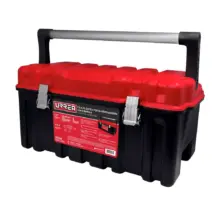 Caja Portaherramientas Plástica Tapa Roja 17"x 9"x 8" Urrea