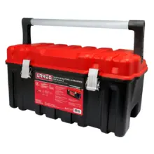 Caja Portaherramientas Plástica Tapa Roja 21"x 11"x 10"Urrea