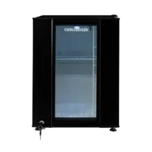 Minibar 49L Puerta Vidrio Iluminación LED Negro Challenger