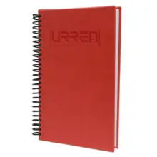 Cuaderno De Raya Argollado Pasta Dura Vinil 100 Hojas Urrea
