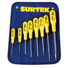 Destornilladores Amarillos Combinado (Jgo. 8 Pzas) Surtek