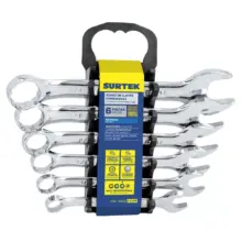 Llaves Mixtas 12 Puntas Métricas Rack (Jgo. 6 Pzas) Surtek