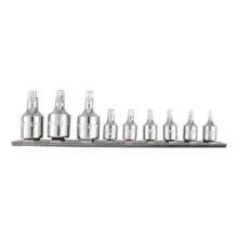 Copas Punta Torx  Macho 1/4" (Jgo. 9 Pzas) Surtek
