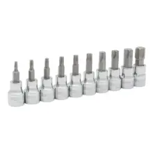 Copas Punta Hexagonal Métricos 1/4" (Jgo. 10 Pzas.) Surtek