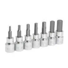 Copas Punta Hexagonal Métricos 1/4" (Jgo. 7 Pzas) Surtek