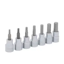 Copas Punta Hexagonal En Pulgadas 1/4" (Jgo. 7 Pzas) Surtek