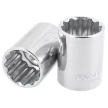 Copa Corta 12 Puntas Acero Cromo Cuadro 1/2"x 3/4" Surtek