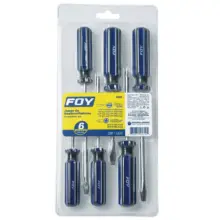 Destornilladores Mango PVC Combinado (Jgo. 6 Pzas.) Foy