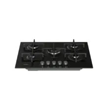 Estufa De Empotrar 5 Puestos Vitrocerámica Negro Whirlpool