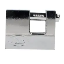 Candado Para Cortina Cromo Satinado Llave Estándar 70mm Lock