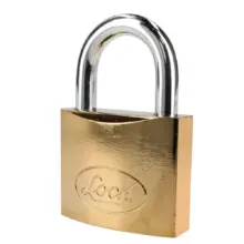 Candado De Gancho Corto Llave Estándar Latonado 63 mm Lock