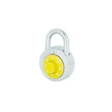 Candado De Combinación De Disco Amarillo 50 mm Lock