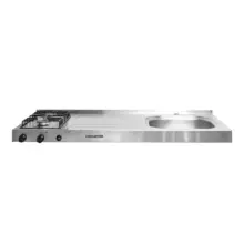 Mesón En Acero Inox Lavaplatos Derecho 120 cm Challenger