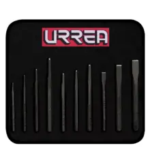 Cinceles Y Punzones Acero (Jgo. 10 Pzas.) Urrea