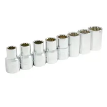 Copas Métricos Cuadro De 1/2" En Riel (Jgo. 8 Pzas) Surtek