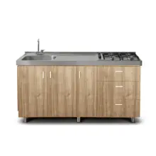 Mueble De Cocina Inferior 3 Prtas 3 Cajones Amber Challenger