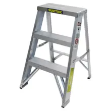 Escalera Tipo Taburete De 2 Escalones En Aluminio Surtek