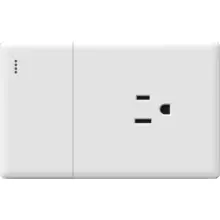 Toma Y Interruptor Blanco Linea Diamante Zafiro